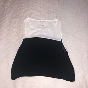 Black & white crop top